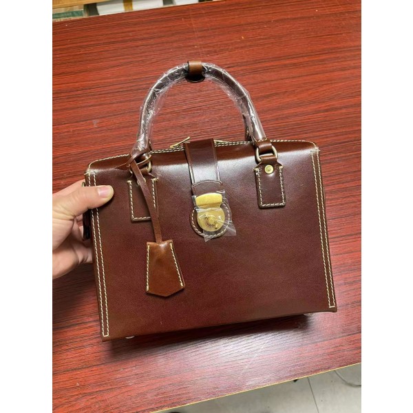 Heavy wax thickened vegetable tanned leather, unisex style